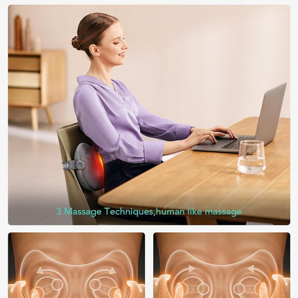 SKG Back-Waist-Neck Wireless Massager with Heat T1-2 Pro