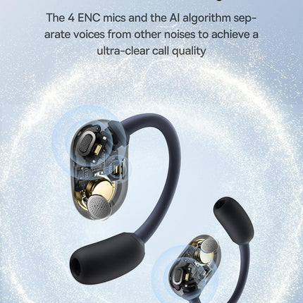Baseus Headphones Open Ear TWS Eli Sport 1 Black