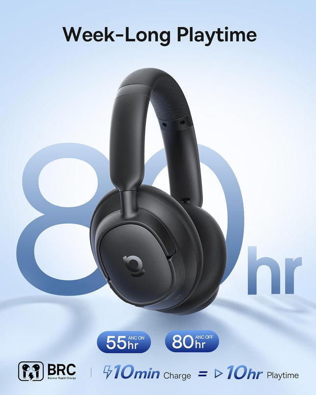 Baseus Headphones Over Ear ANC Bass BH1 NC Black