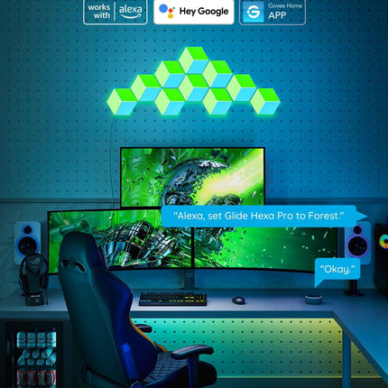 Govee Gaming Wall Glide Hexa Pro Light Panels 10pack
