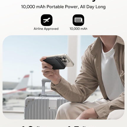 Baseus Powerbank Wireless 22.5W 10000mAh 15W Qi2 Airpow  Black