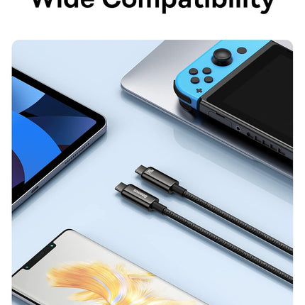 Baseus Cable USB-C to USB-C Tungsten Gold 240W 2.0m Blk