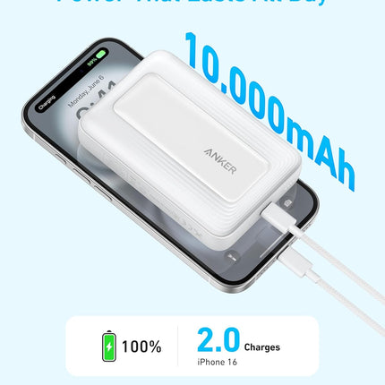 Anker Mobile Powerbank 10000 MagGo Zolo Wireless with 30W USB-C Black