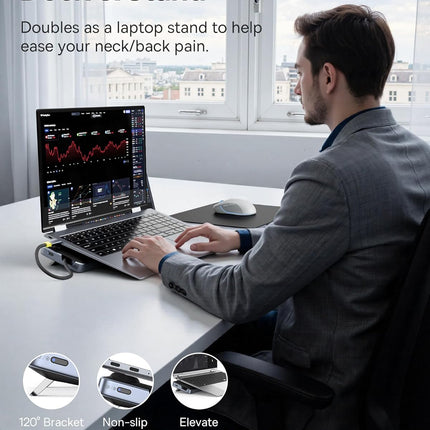 Baseus IT USB Hub 12-in-1 Laptop Docking Station 2xUSB-C/2x4KHDMI/1x4KDP/2xUSBC/3xUSB-A/SD/RJ45/PD100W
