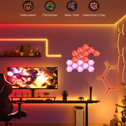 Govee Gaming Wall Glide Hexa Pro Light Panels 10pack