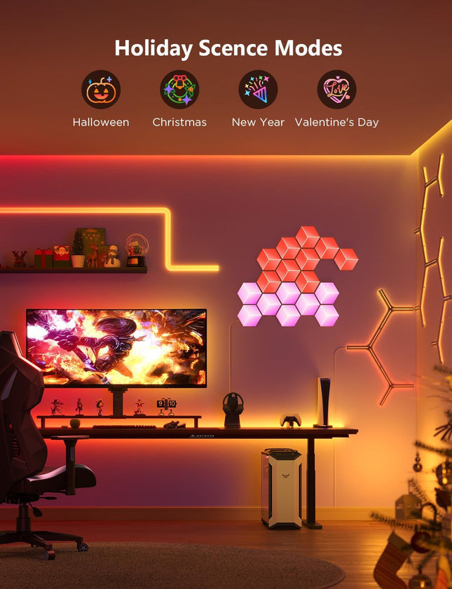 Govee Gaming Wall Glide Hexa Pro Light Panels 10pack
