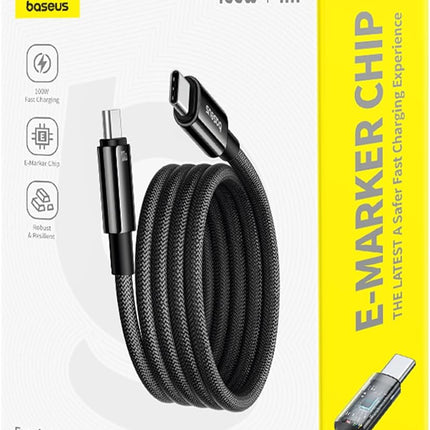 Baseus Cable USB-C to USB-C Tungsten Gold Magnetic Charging Cable 1.0m