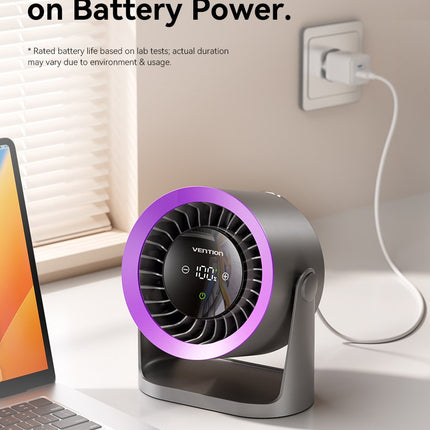 Vention Air Circulation Fan Desktop with Display & Wall Mount PBIH0