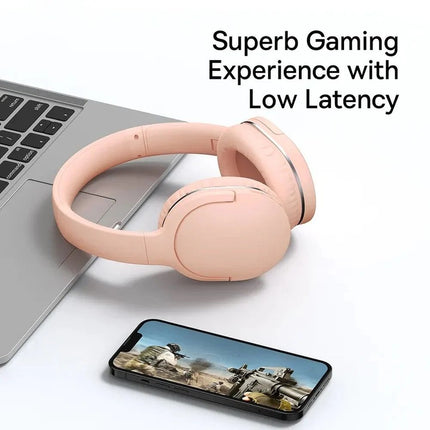 Baseus Wireless Headphones Over Ear Encok D02 Pro v2 Pink