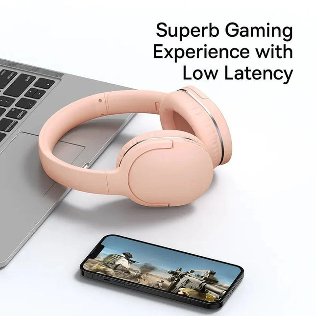 Baseus Wireless Headphones Over Ear Encok D02 Pro v2 Pink