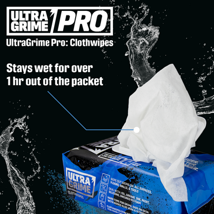 Ultragrime® Pro Multiuse Υγρά Μαντηλάκια XXL Πολλαπλών Χρήσεων