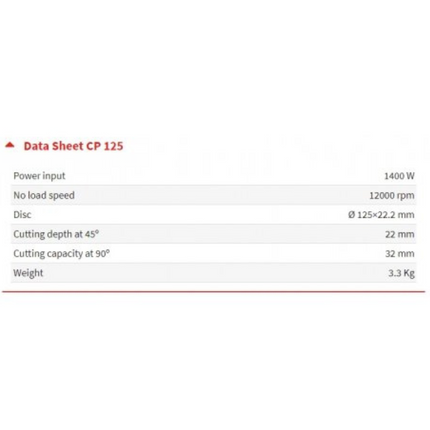 Stayer Κόφτης Δομικών Υλικών CP125