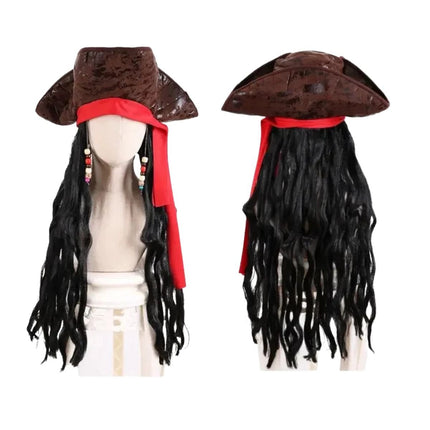 Αποκριάτικο Σετ Πειρατή Καπέλο & Περούκα Pirate Style 130g
