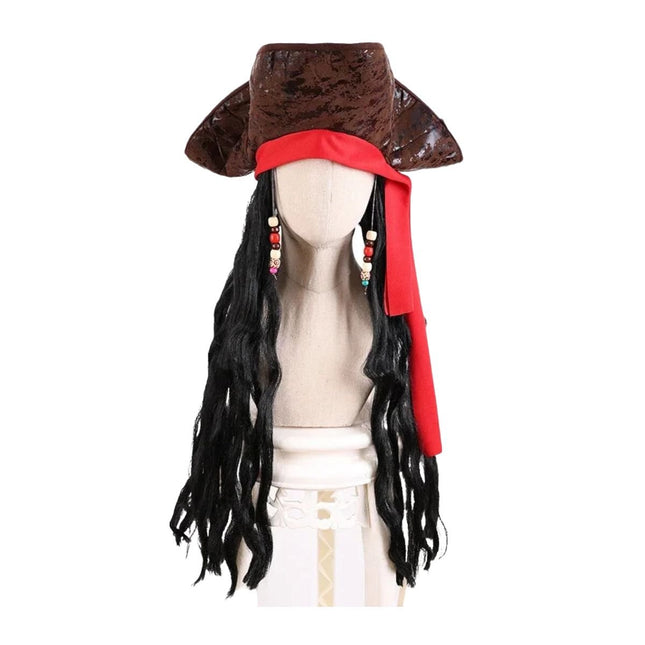 Αποκριάτικο Σετ Πειρατή Καπέλο & Περούκα Pirate Style 130g