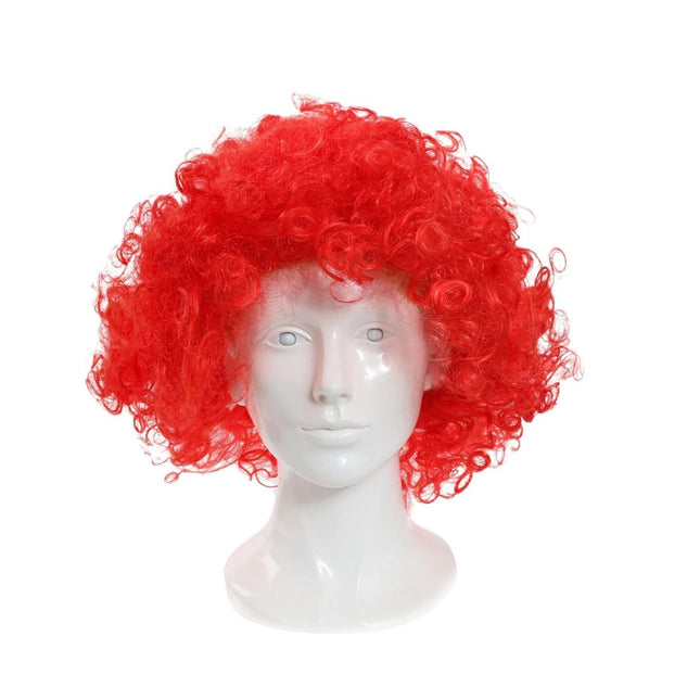 Αποκριάτικη Περούκα Afro με Πλούσιο Όγκο 120g Κόκκινο