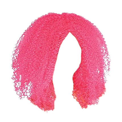 Αποκριάτικη Περούκα με Μπούκλες Ροζ