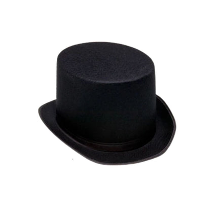 Αποκριάτικο Victorian Top Hat Vintage Στυλ Μαύρο