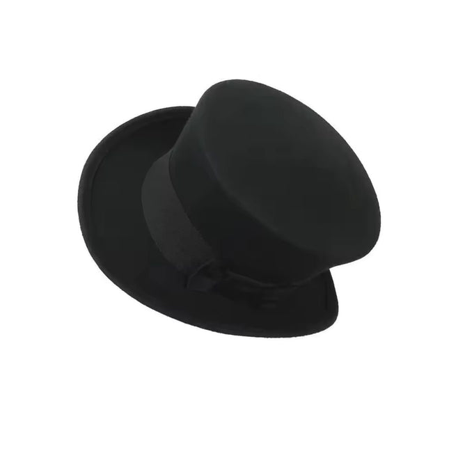 Αποκριάτικο Κλασικό Vintage Καπέλο με Κομψή Κορδέλα