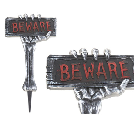 Αποκριάτικη Πινακίδα Τρόμου “BEWARE” Halloween