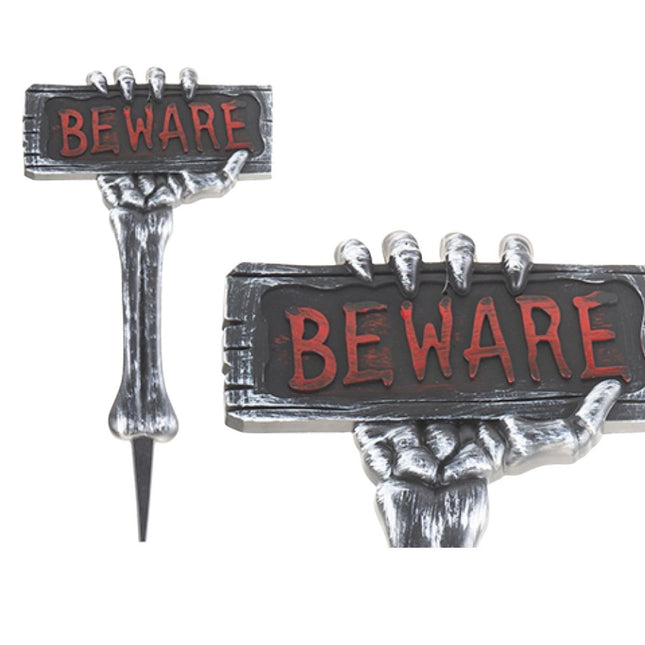 Αποκριάτικη Πινακίδα Τρόμου “BEWARE” Halloween