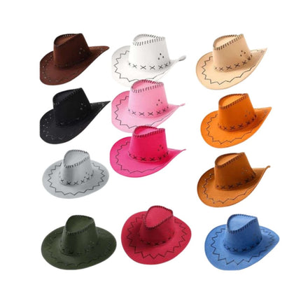 Αποκριάτικο Καπέλο Cowboy Western σε Ποικιλία Χρωμάτων 1 Τεμάχιο