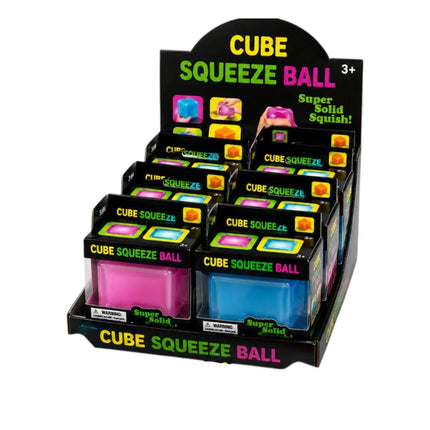 Cube Squeeze Ball Παιχνίδι Αντιστρές Squishy Κύβος 5x5cm 1 Τεμάχιο 3+ Ετών