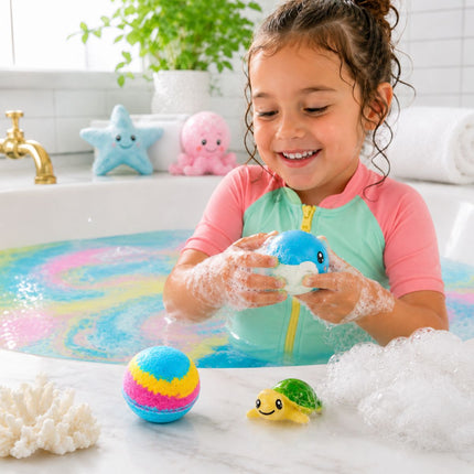 Bath Bomb Παιδική Μπάλα Μπάνιου με Έκπληξη Ζωάκι 50gr 1 Τεμάχιο 3+ Ετών