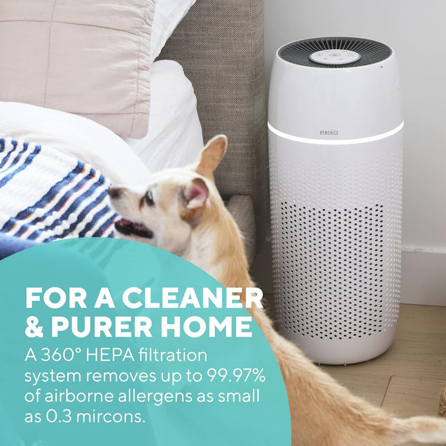 HoMedics Air Purifier 5σε1  Καθαριστής Αέρα με HEPA Φίλτρο για Κατοικίδια (AP-PET35WT)