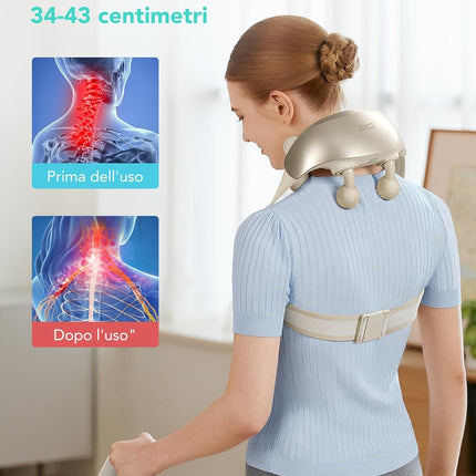 SKG Neck Shoulder Massager White Massage Heads H7-Ultra