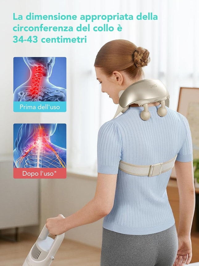 SKG Neck Shoulder Massager White Massage Heads H7-Ultra