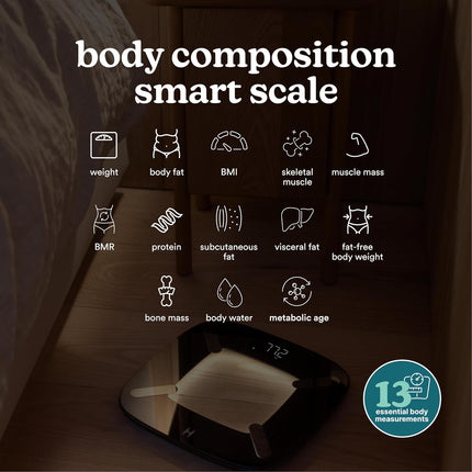 HoMedics Body Scale Glo Smart Analyser SCL-BBC200 Black
