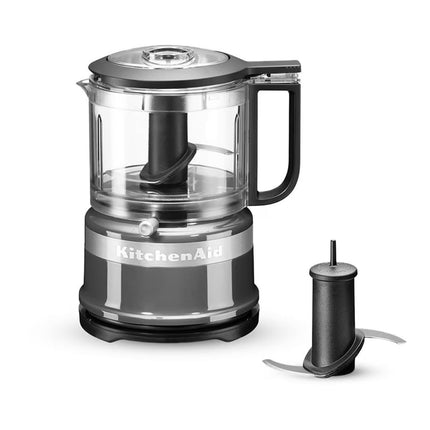 KitchenAid Μίνι Πολυκόφτης 830ml 240W με 2 Ταχύτητες και Λεπίδα από Ανοξείδωτο Ατσάλι 5KFC3516BCU Contour Silver