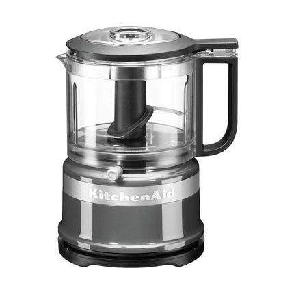 KitchenAid Μίνι Πολυκόφτης 830ml 240W με 2 Ταχύτητες και Λεπίδα από Ανοξείδωτο Ατσάλι 5KFC3516BCU Contour Silver