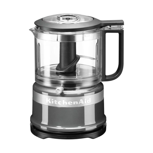 KitchenAid Μίνι Πολυκόφτης 830ml 240W με 2 Ταχύτητες και Λεπίδα από Ανοξείδωτο Ατσάλι 5KFC3516BCU Contour Silver