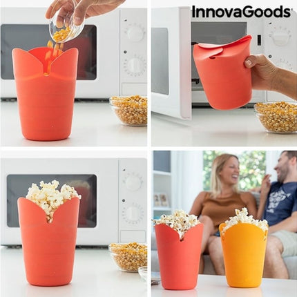 Innovagoods Πτυσσόμενο Δοχείο Σιλικόνης για Ποπκορν στο Φούρνο Μικροκυμάτων