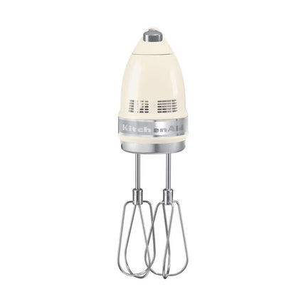 KitchenAid Μίξερ Χειρός 85W 9 Ταχυτήτων με Απαλή Εκκίνηση και Αξεσουάρ από Ανοξείδωτο Ατσάλι 5KHM9212BAC Almond Cream