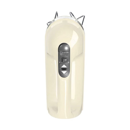 KitchenAid Μίξερ Χειρός 85W 9 Ταχυτήτων με Απαλή Εκκίνηση και Αξεσουάρ από Ανοξείδωτο Ατσάλι 5KHM9212BAC Almond Cream