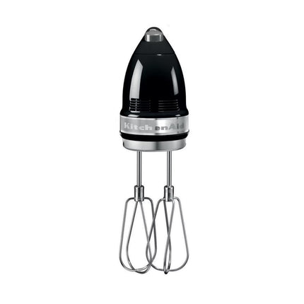 KitchenAid Μίξερ Χειρός 85W 9 Ταχυτήτων με Απαλή Εκκίνηση και Αξεσουάρ από Ανοξείδωτο Ατσάλι 5KHM9212BOB Onyx Black