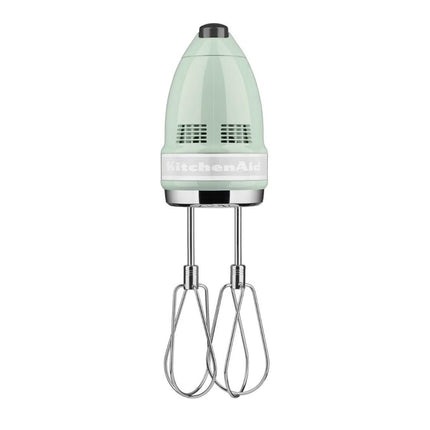 KitchenAid Μίξερ Χειρός 85W 9 Ταχυτήτων με Απαλή Εκκίνηση και Αξεσουάρ από Ανοξείδωτο Ατσάλι  5KHM9212BPT Pistachio