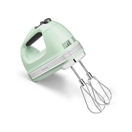 KitchenAid Μίξερ Χειρός 85W 9 Ταχυτήτων με Απαλή Εκκίνηση και Αξεσουάρ από Ανοξείδωτο Ατσάλι  5KHM9212BPT Pistachio