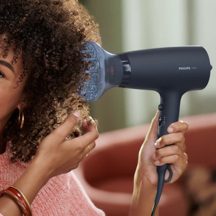 PHILIPS 3000 Series Σεσουάρ Μαλλιών 2100W με ThermoProtect, Ιοντική Φροντίδα & Φυσούνα BHD360/20