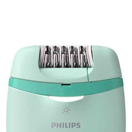 Philips Satinelle Essential Αποτριχωτική Μηχανή με Καλώδιο για Πόδια & Ευαίσθητες Περιοχές BRE265/00 Πράσινο