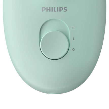 Philips Satinelle Essential Αποτριχωτική Μηχανή με Καλώδιο για Πόδια & Ευαίσθητες Περιοχές BRE265/00 Πράσινο