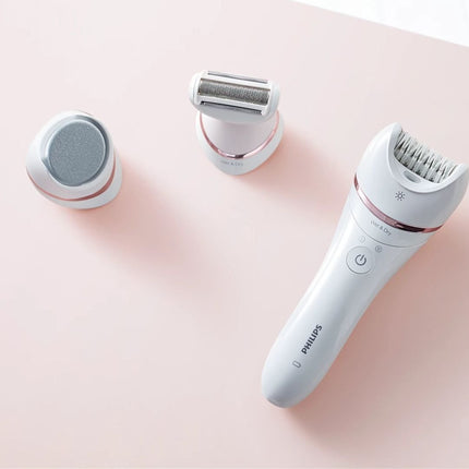 PHILIPS Επαναφορτιζόμενη 2 σε 1 Αποτριχωτική Mηχανή για Υγρό & Ξηρό Δέρμα