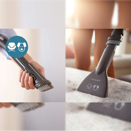 PHILIPS Ισχυρή Ηλεκτρική Σκούπα χωρίς Σακούλα Series 3000 PowerPro Compact 900W 1.5L με Τεχνολογία PowerCyclone 5 Χρώμα Μάυρο FC9331/09