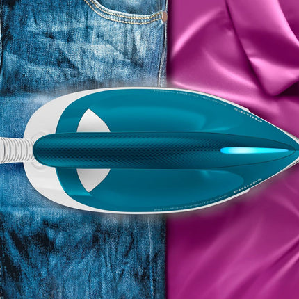 PHILIPS STEAM.S PerfectCare Compact Essential Σύστημα Σιδερώματος 6B 2400W 1.3L με Δυνατό Σπρώξιμο Ατμού και Ανθεκτική Κεραμική Πλάκα Χρώμα Λευκό Μπλε GC6815/20
