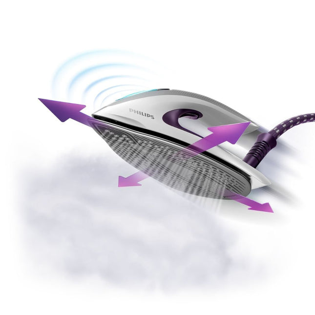 PHILIPS PerfectCare Elite Plus Σύστημα Σιδερώματος Υψηλής Απόδοσης 7.5B 2700W 1.8L με Τεχνολογία OptimalTEMP & Δυναμικό Ατμό Χρώμα Μωβ GC9660/30