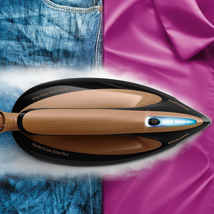 PHILIPS PerfectCare Elite Plus Επαγγελματικό Σύστημα Σιδερώματος 8Β 2700W 1.8L με Τεχνολογία OptimalTEMP & Έξυπνη Παροχή Ατμού DynamiQ Χρώμα Bronze GC9682/80