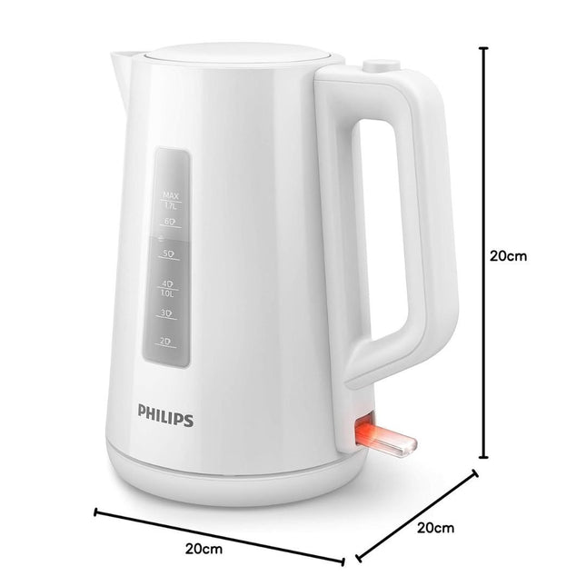 PHILIPS 3000 Series Πλαστικός Βραστήρας 1.7L 2200W με Φωτεινή Ένδειξη & Καπάκι με Ελατήριο HD9318/00