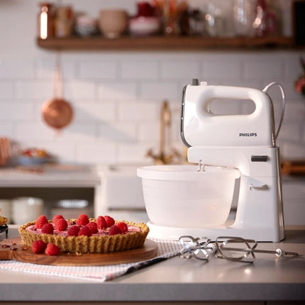 PHILIPS Series 5000 Μίξερ 450W με Κάδο 3L, 5 Ταχύτητες & Turbo, Κωνικά Χτυπητήρια 3L HR3745/00